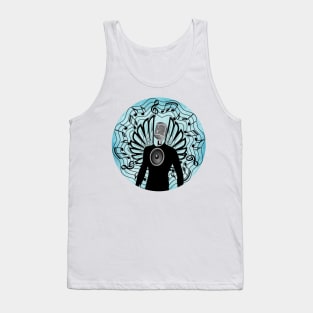 Mic Man - Blue Tank Top